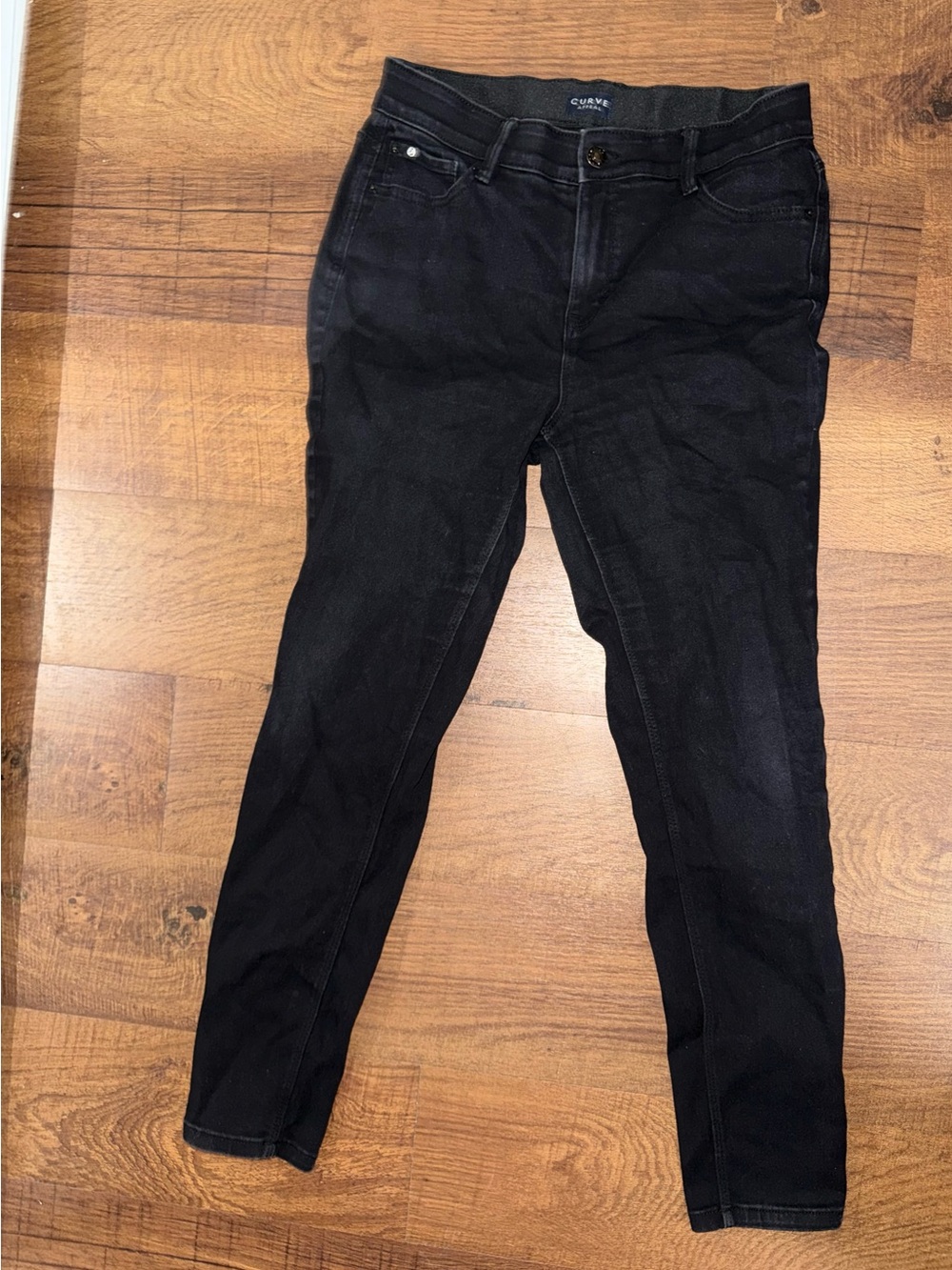 Curve Fit Black Skinny Jeans for Women